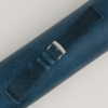 Vintage Dark Aqua Blue Waxed Leather Watch Strap