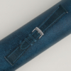 Dark Aqua Blue Waxed Leather Watch Strap