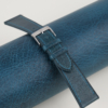 Dark Aqua Blue Waxed Leather Watch Strap