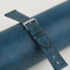 Rally Dark Aqua Blue Waxed Leather Watch Strap