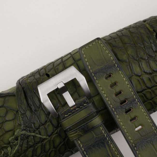 Green Alligator Leather Strap for PAM Watch