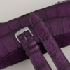 Purple Alligator Leather Watch Strap