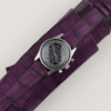 Purple Alligator Leather Watch Strap