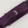 Vintage Purple Alligator Round Scales Leather Watch Strap