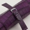 Vintage Purple Alligator Round Scales Leather Watch Strap