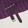 Vintage Purple Round Scales Alligator Leather Apple Watch Band