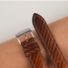 Patina Brown Slash Vachetta Leather Watch Strap