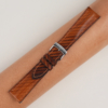 Patina Brown Slash Vachetta Leather Watch Strap