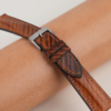 Patina Brown Slash Vachetta Leather Watch Strap