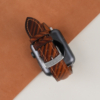 Patina Brown Slash Vachetta Leather Apple Watch Band