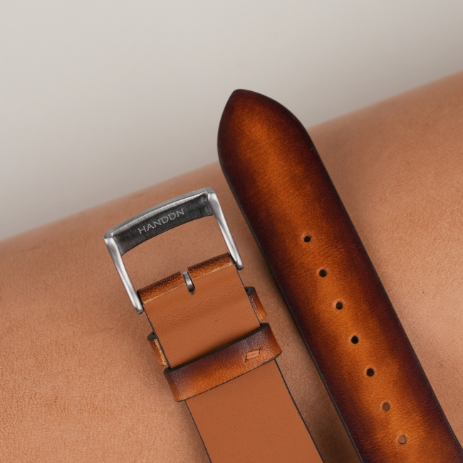 Patina Light Brown Vachetta Leather Watch Strap