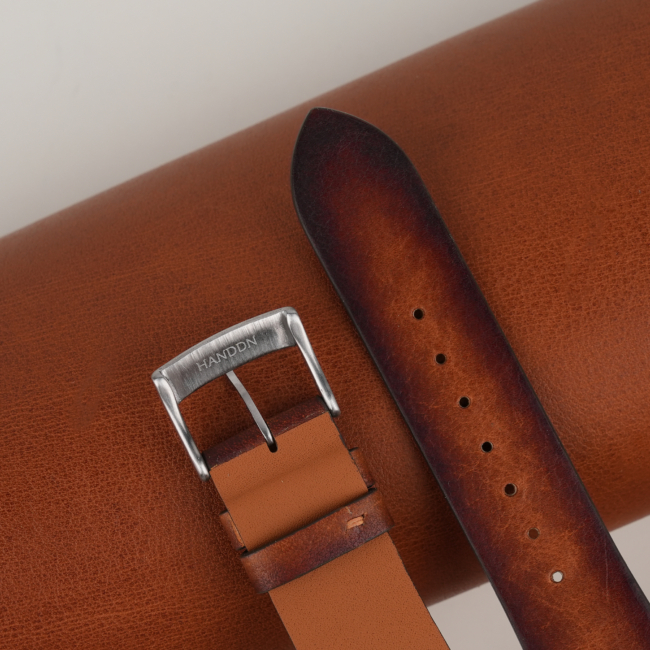 Patina Brown Vachetta Leather Watch Strap