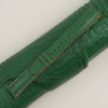 Light Green Alligator Lining Orange Epsom Leather Watch Strap