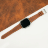 Golden Brown Waxed Badalassi Carlo Leather Apple Watch Ultra Band