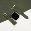 Dark Olive Badalassi Carlo Pueblo Leather Apple Watch Ultra Band