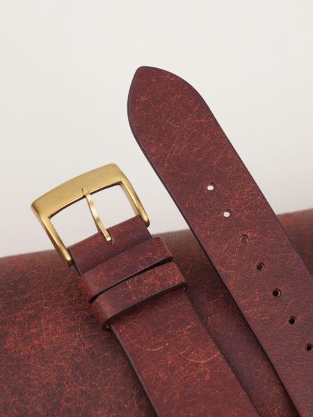 Vintage Burgundy Pueblo Badalassi Carlo Leather Watch Strap