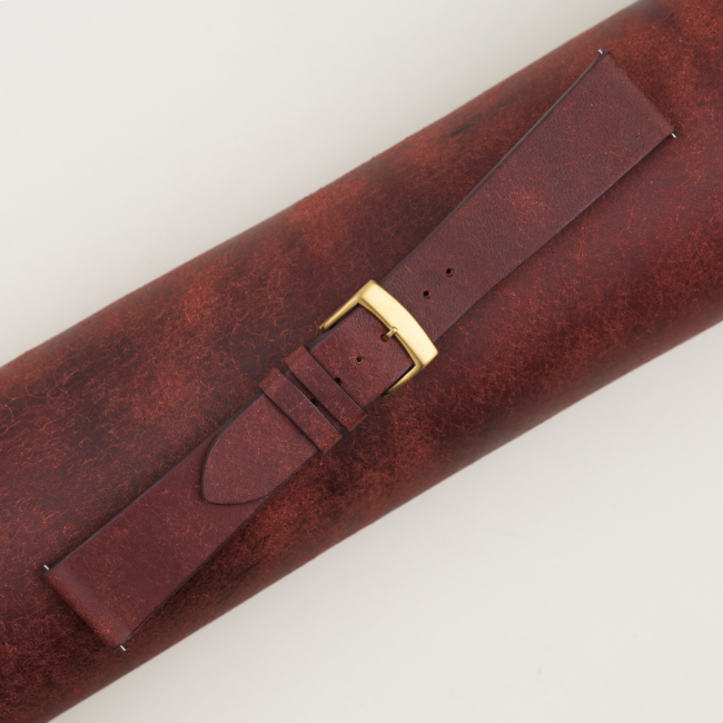 Vintage Burgundy Pueblo Badalassi Carlo Leather Watch Strap