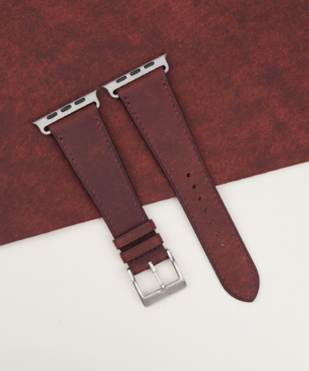 Burgundy Badalassi Carlo Pueblo Leather Apple Watch Ultra Band