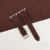 Dark Brown Suede Leather Apple Watch Band