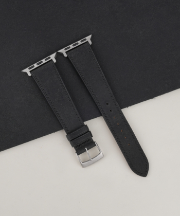 Black Badalassi Carlo Pueblo Leather Apple Watch Band