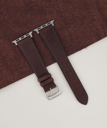 Dark Brown Badalassi Carlo Pueblo Leather Apple Watch Band