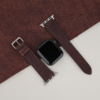 Dark Brown Badalassi Carlo Pueblo Leather Apple Watch Band