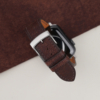 Dark Brown Badalassi Carlo Pueblo Leather Apple Watch Band