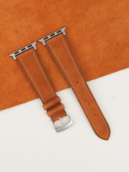 Whiskey Badalassi Carlo Pueblo Leather Apple Watch Band