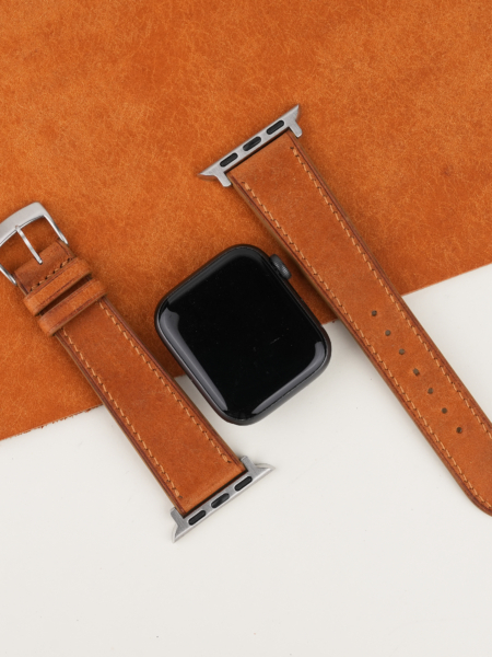 Whiskey Badalassi Carlo Pueblo Leather Apple Watch Band