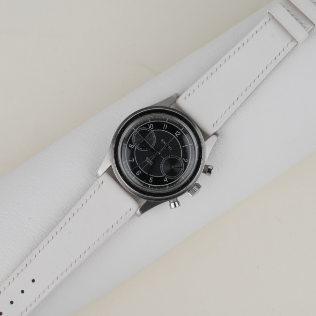 White Swift Leather Watch Strap