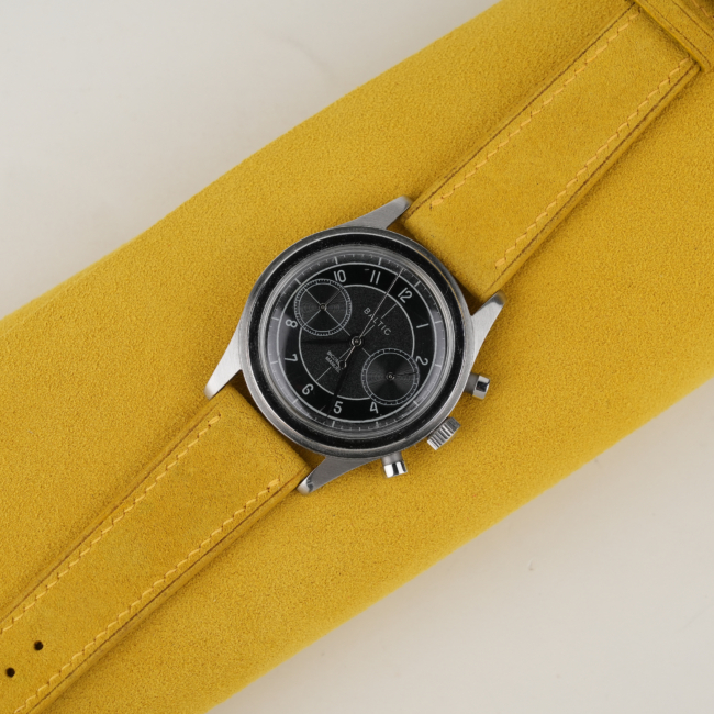 Yellow Suede Leather Watch Strap