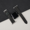 Double Padded Aquamarine Blue Habana Leather Apple Watch Band