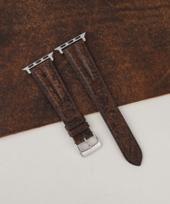 Double Padded Tawny Brown Habana Leather Apple Watch Band