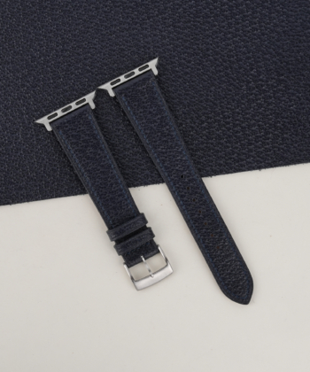 Navy Peccary Leather Apple Watch Band