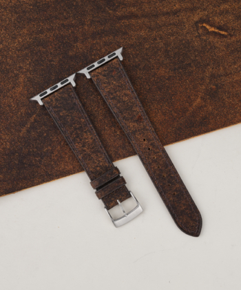 Tawny Brown Habana Leather Apple Watch Band