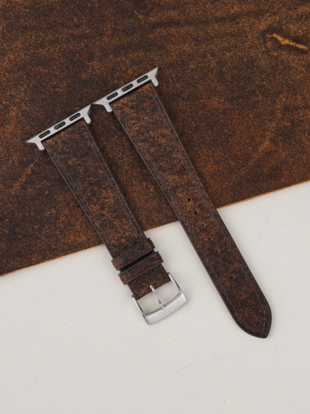 Tawny Brown Habana Leather Apple Watch Band