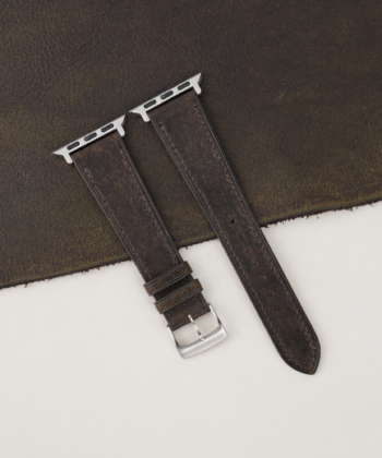 Umber Brown Habana Leather Apple Watch Band