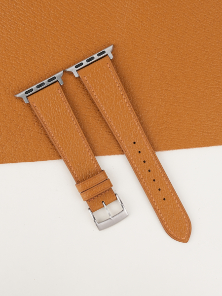 Golden Peccary Leather Apple Watch Band