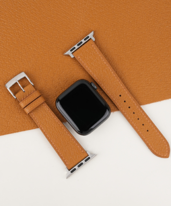 Golden Peccary Leather Apple Watch Band