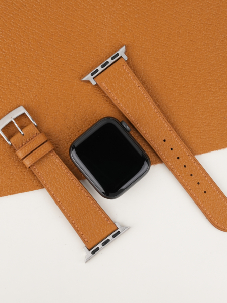 Golden Peccary Leather Apple Watch Band