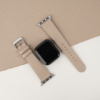 Micro Stitch Beige Peccary Leather Apple Watch Band