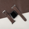 Micro Stitch Dark Taupe Peccary Leather Apple Watch Band