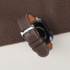 Micro Stitch Dark Taupe Peccary Leather Apple Watch Band