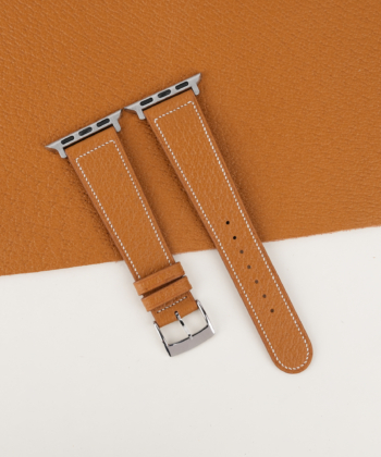 Micro Stitch Golden Peccary Leather Apple Watch Band