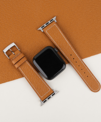 Micro Stitch Golden Peccary Leather Apple Watch Band