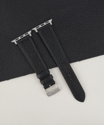 Black Peccary Leather Apple Watch Band