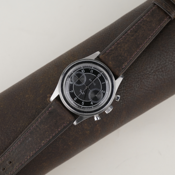 umber brown habana leather watch strap