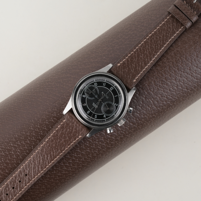 Dark Taupe Peccary Leather Watch Strap