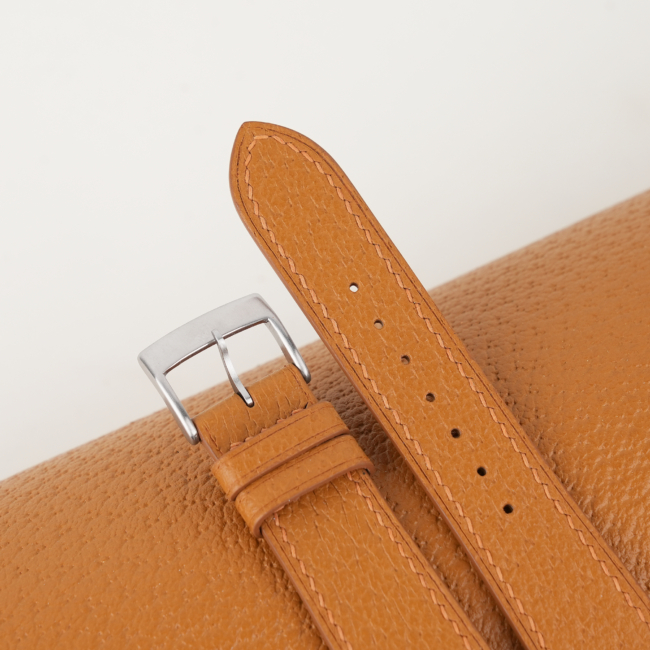 Golden Peccary Leather Watch Strap