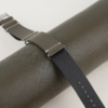 NATO Olive Vachetta Leather Watch Strap